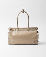 Prada Bonnie Large Leather Handbag - Image 4
